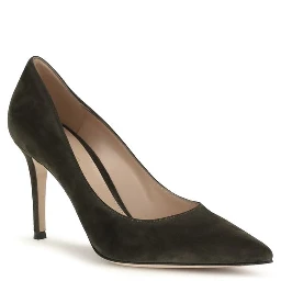 Bicolor Calf Leather Bos Taurus High Heel Pumps