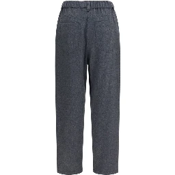 Gray Wool Oves Aries Casual Pants