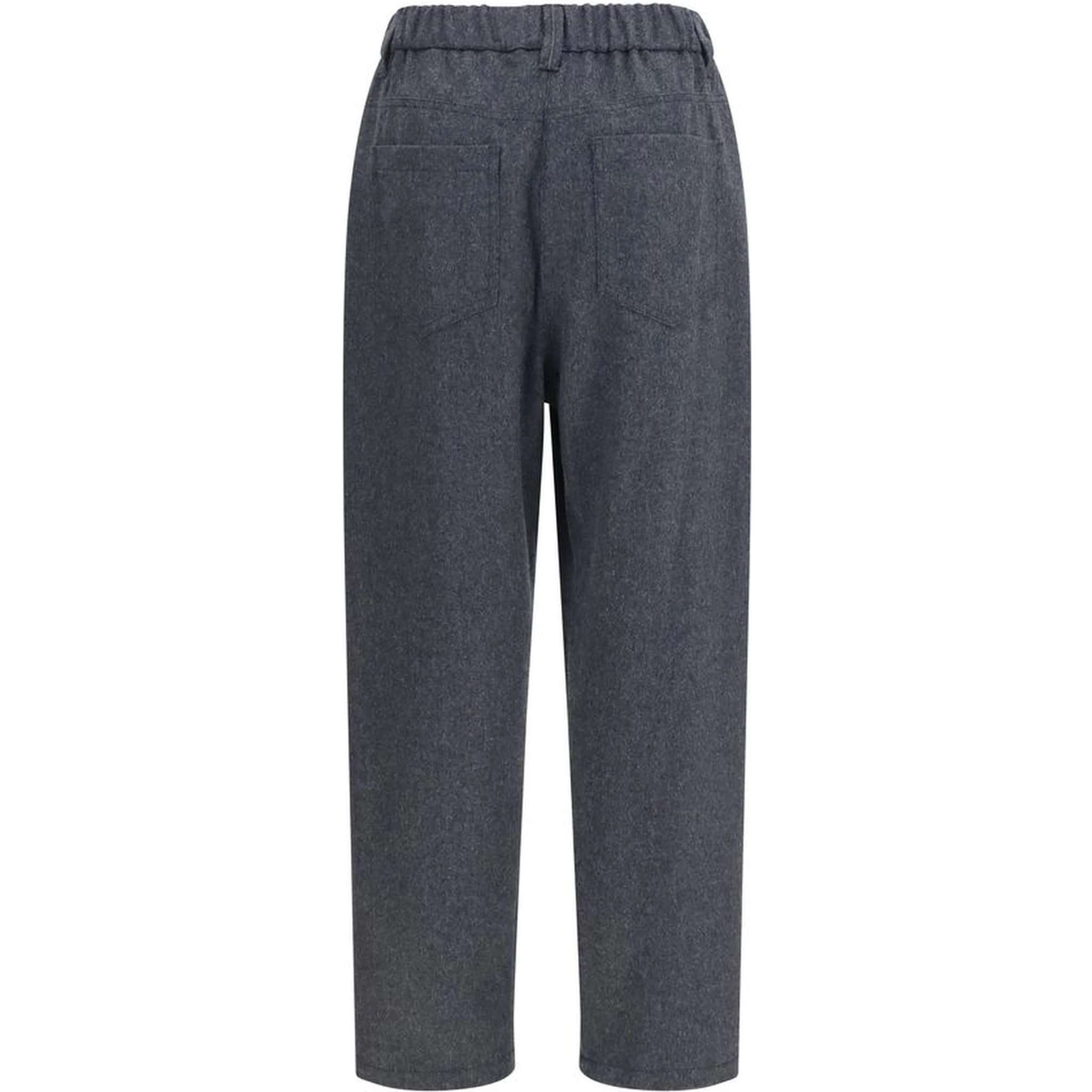 Gray Wool Oves Aries Casual Pants