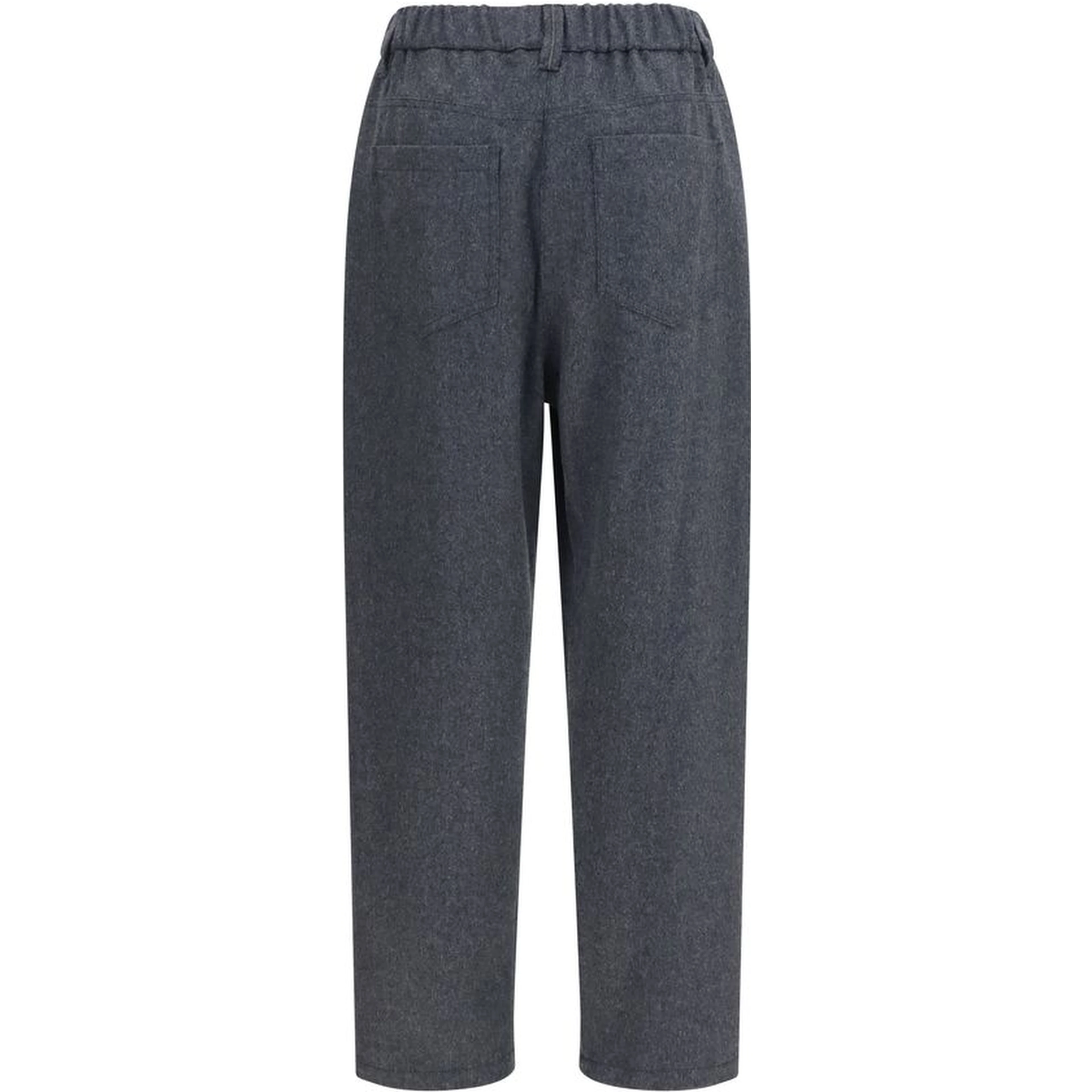 Gray Wool Oves Aries Casual Pants