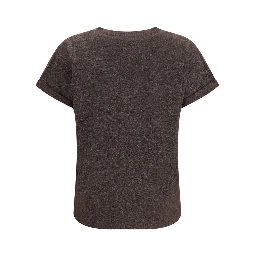 Brown Nylon T-Shirt