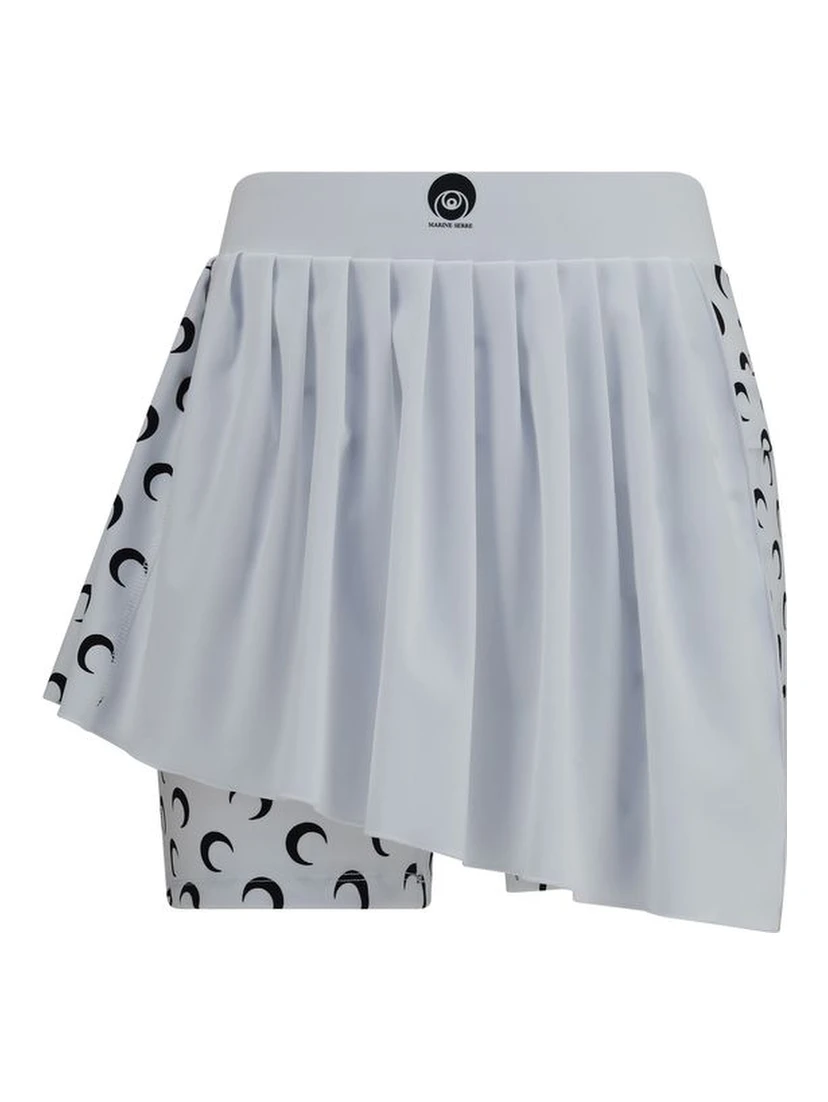 White Polyamide Short And Mini Shorts