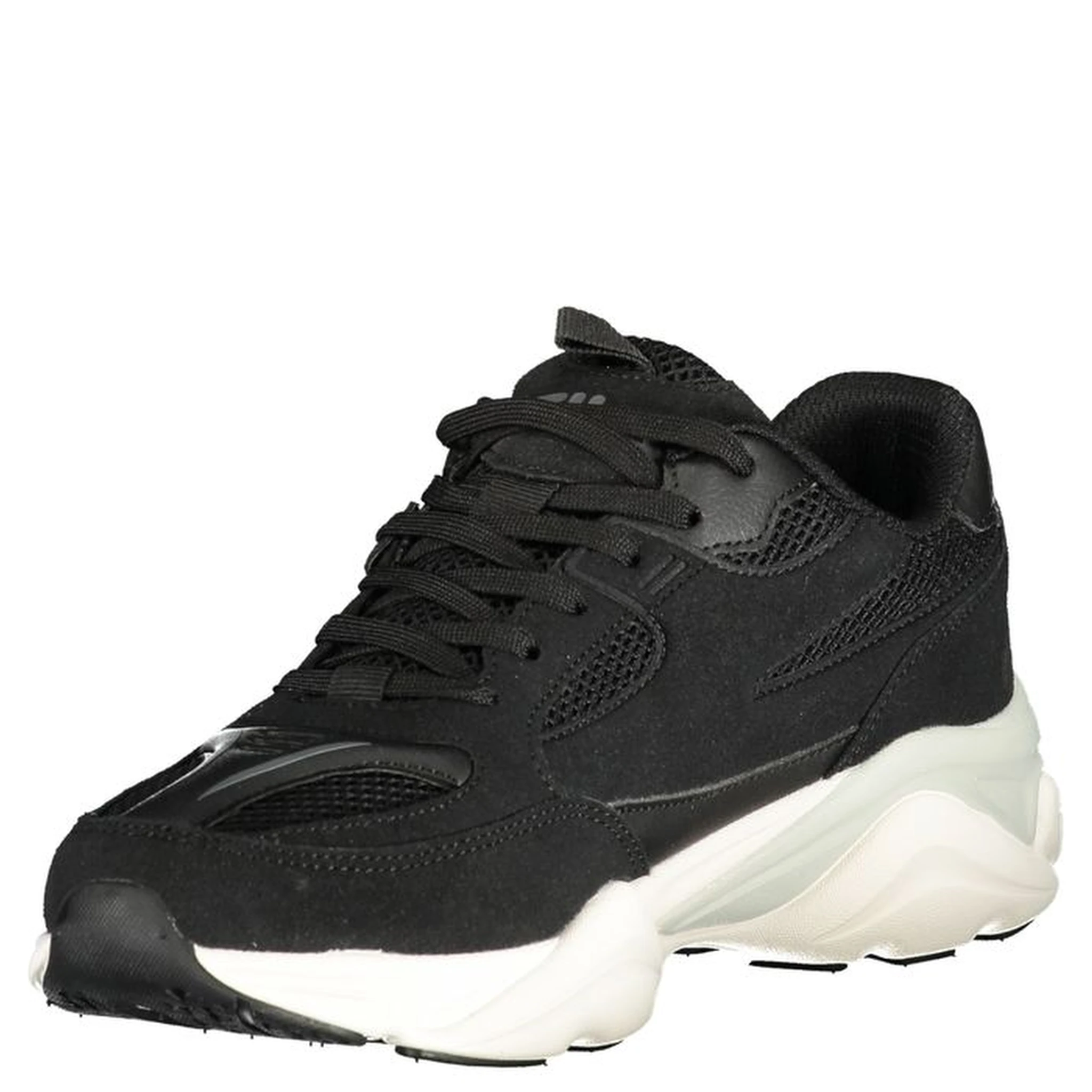 Black Polyurethane Men Sneaker