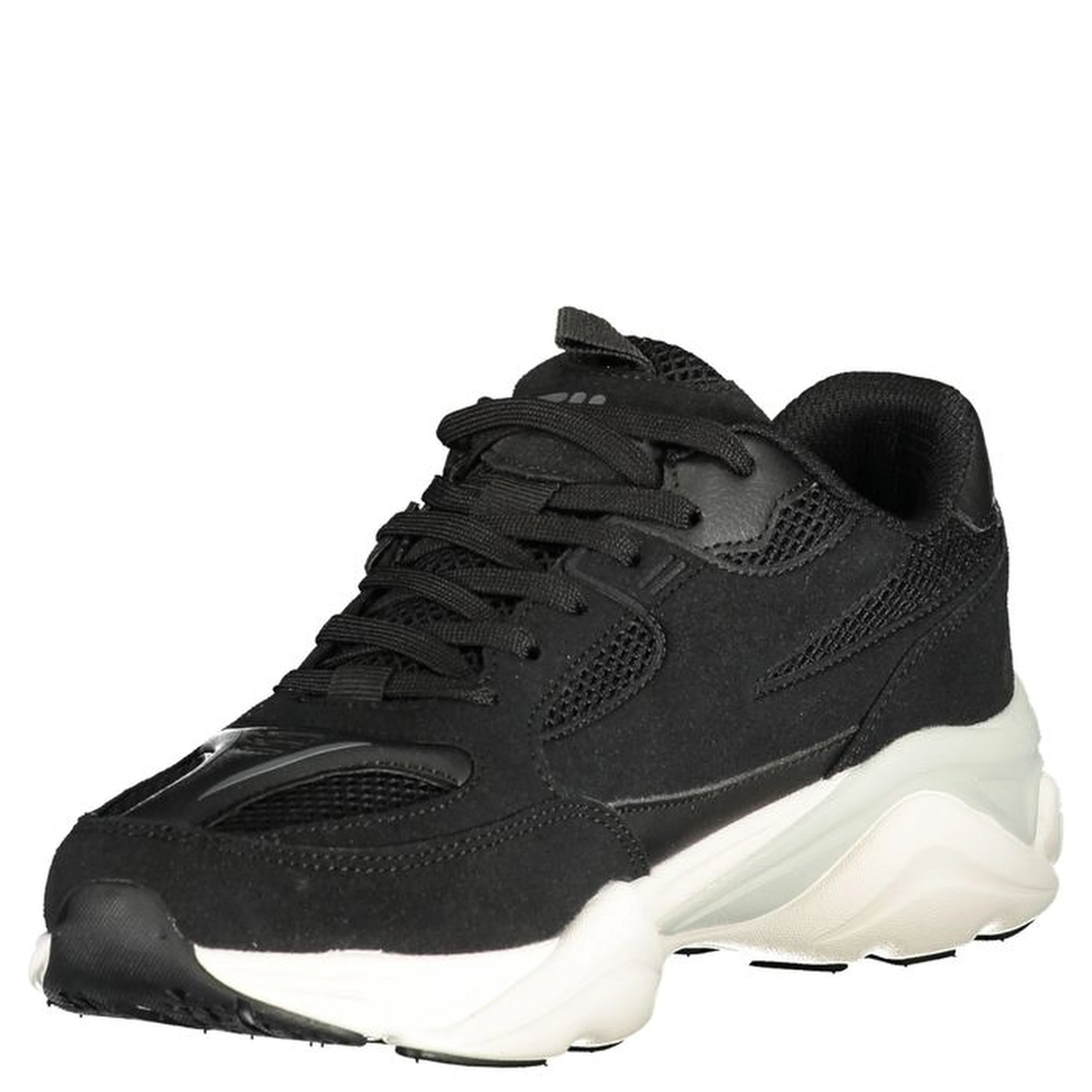 Black Polyurethane Men Sneaker