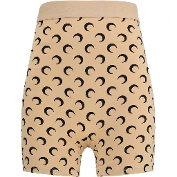 Beige Polyamide Bermuda Shorts