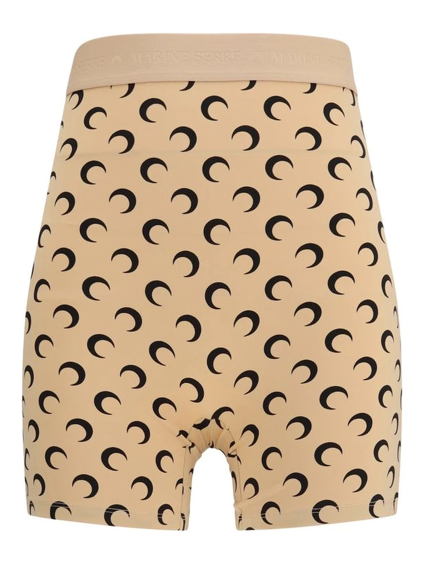 Beige Polyamide Bermuda Shorts