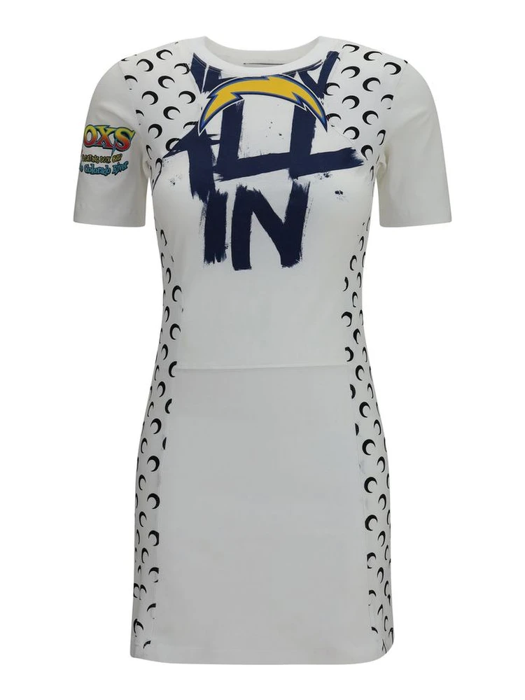 White Cotton Casual Dress