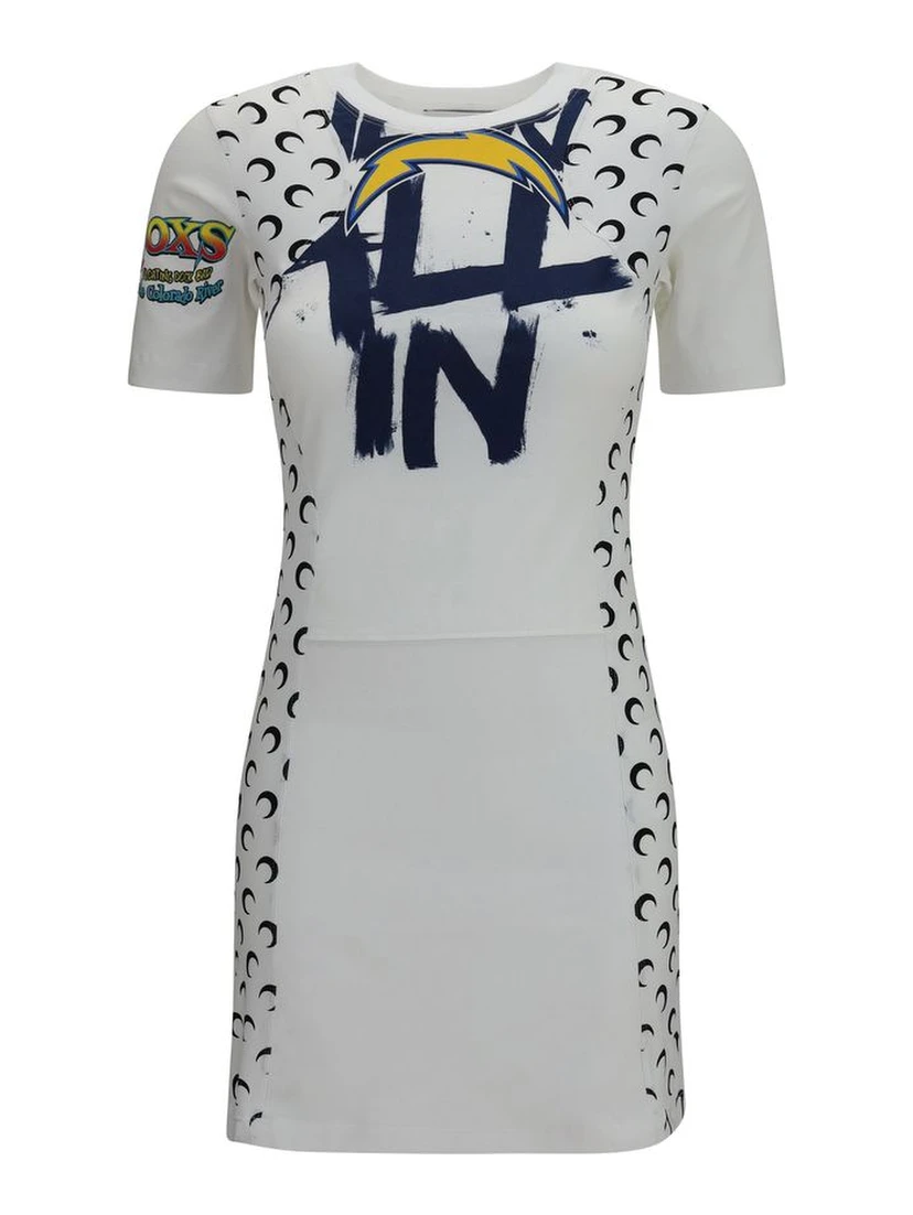White Cotton Casual Dress