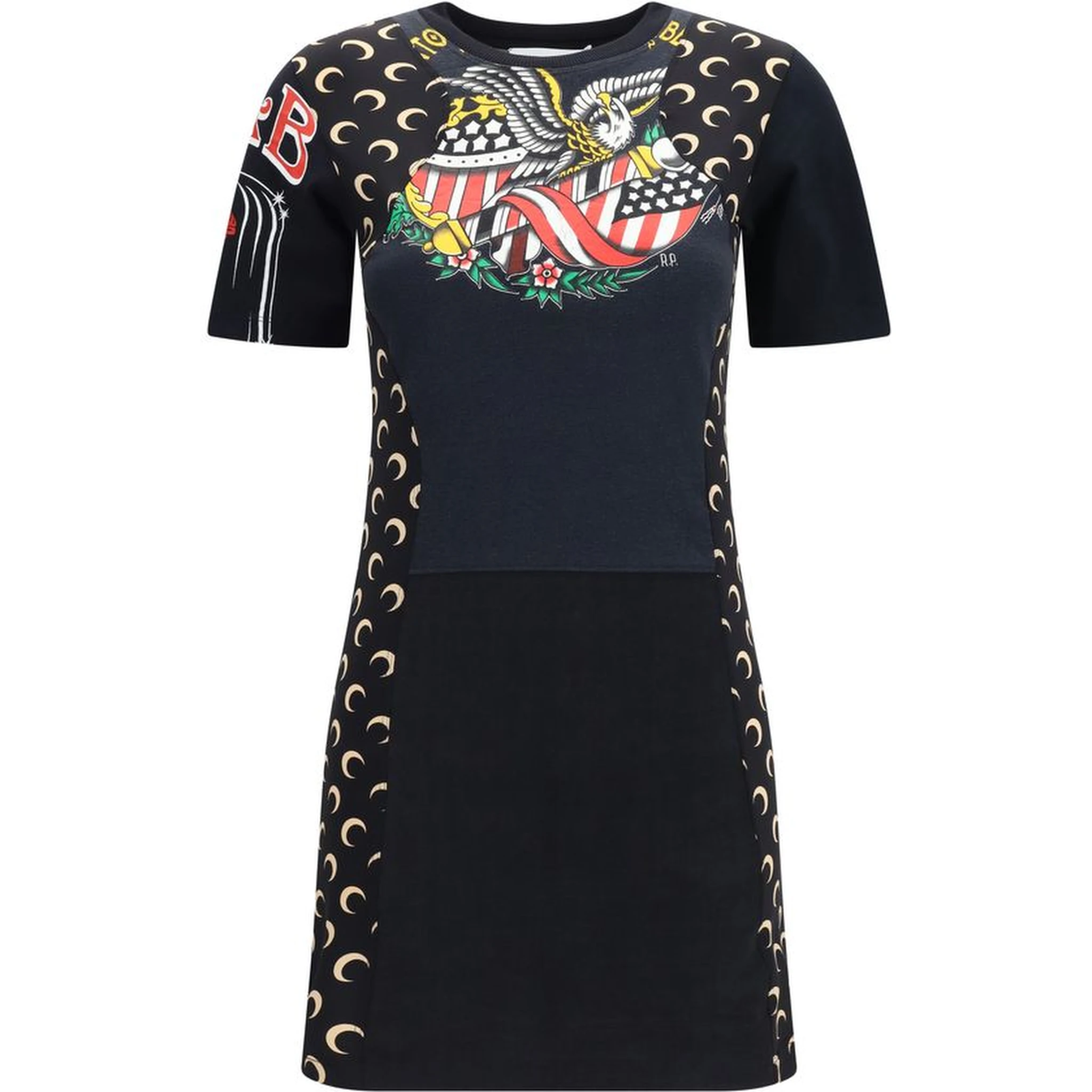 Black Cotton Casual Dress