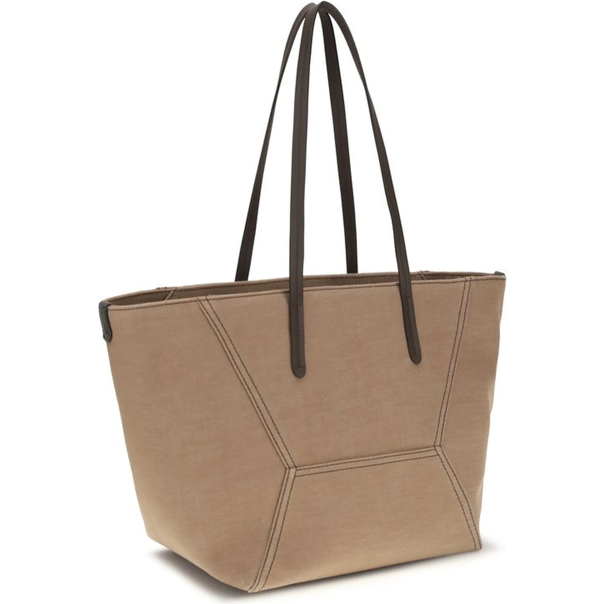Beige Cotton Handbag