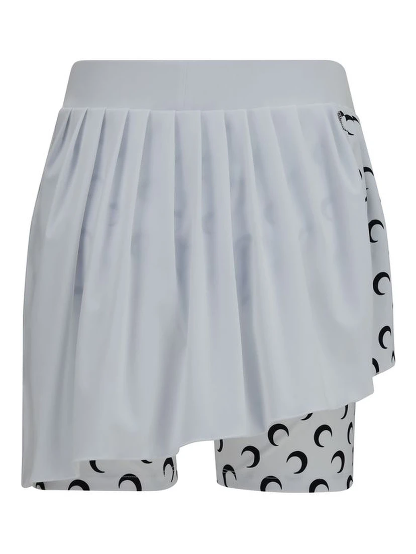 White Polyamide Short And Mini Shorts