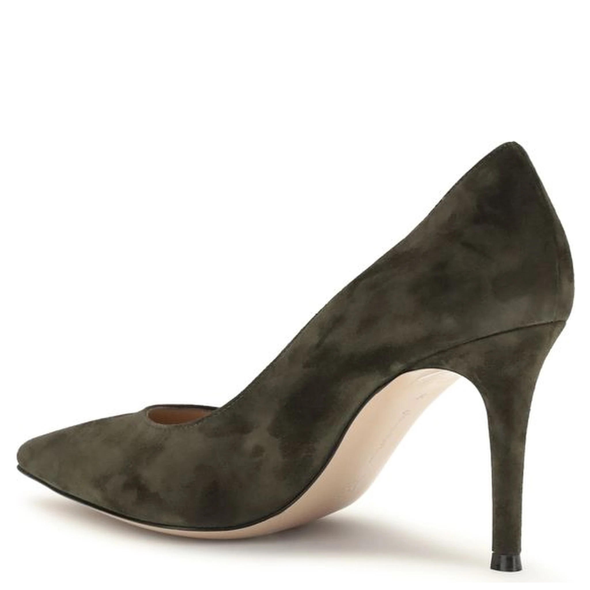 Bicolor Calf Leather Bos Taurus High Heel Pumps