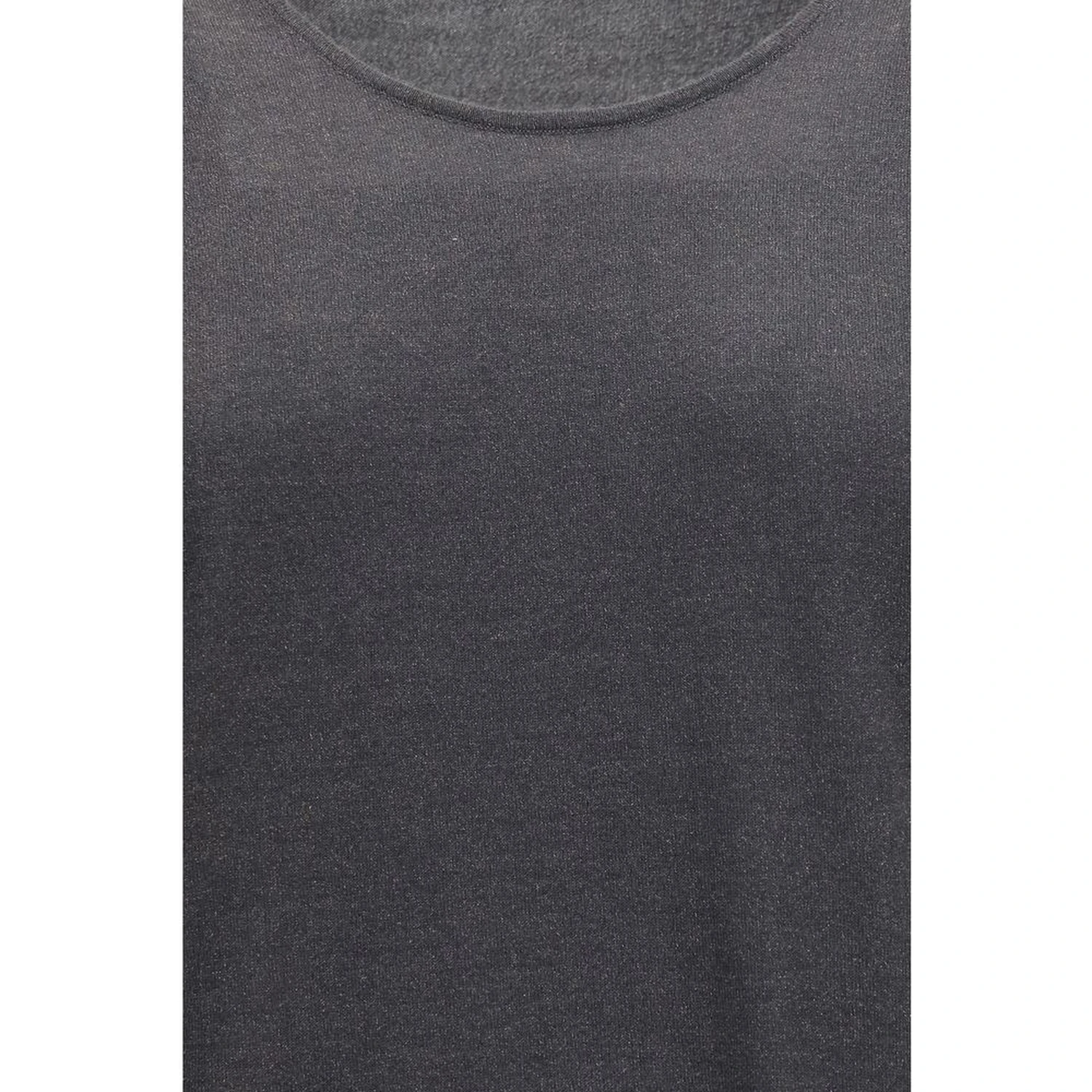 Gray Cashmere Sleeveles T-Shirt