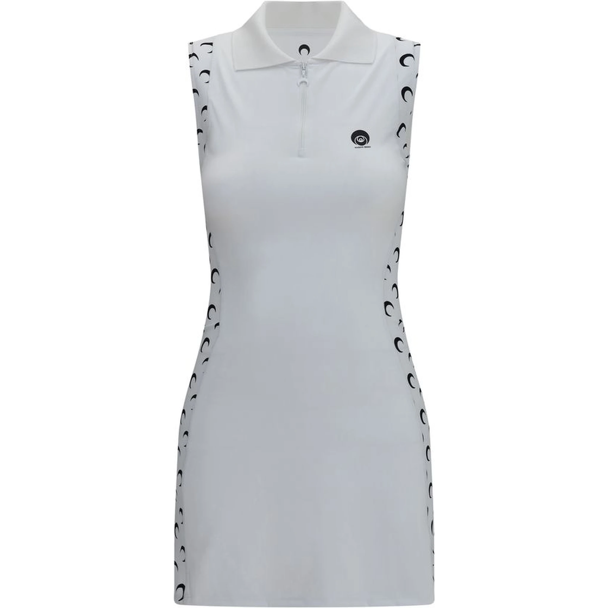 White Polyamide Casual Dress