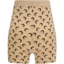 Beige Polyamide Bermuda Shorts