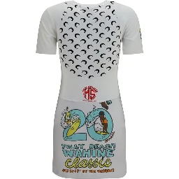 White Cotton Casual Dress