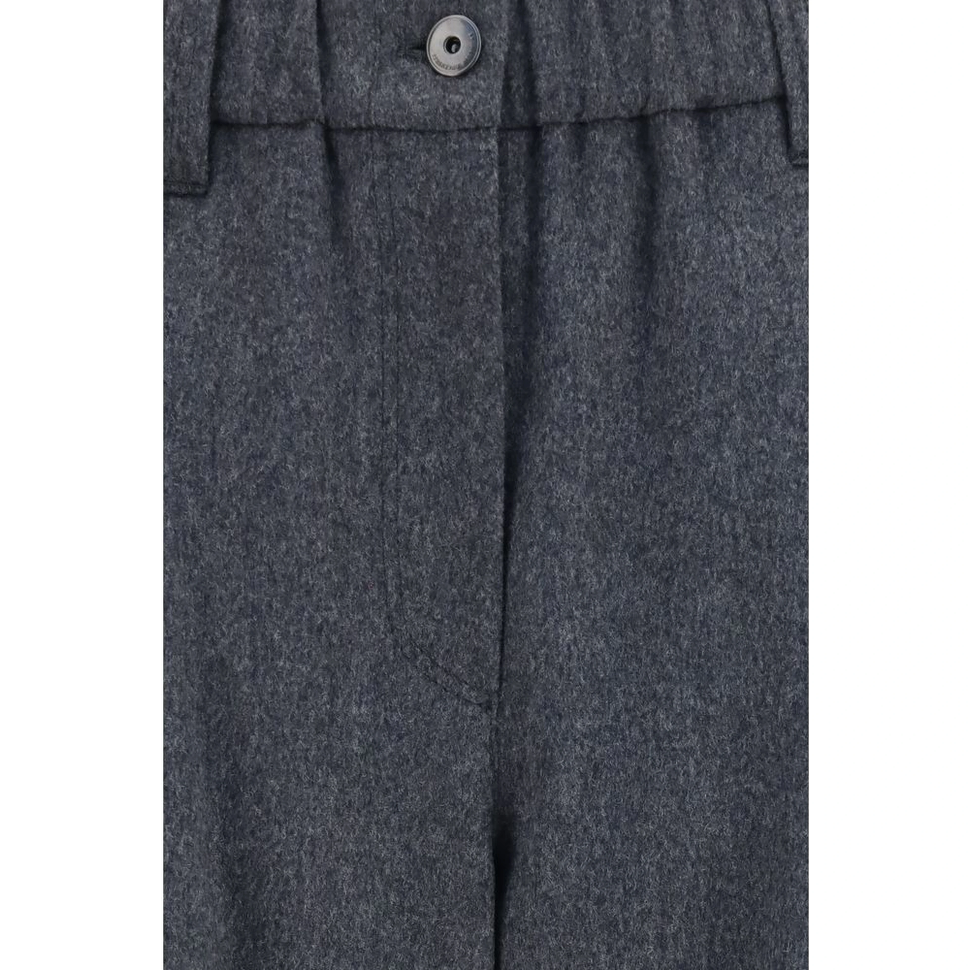 Gray Wool Oves Aries Casual Pants