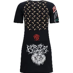 Black Cotton Casual Dress