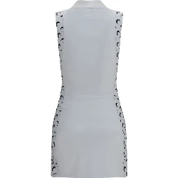 White Polyamide Casual Dress