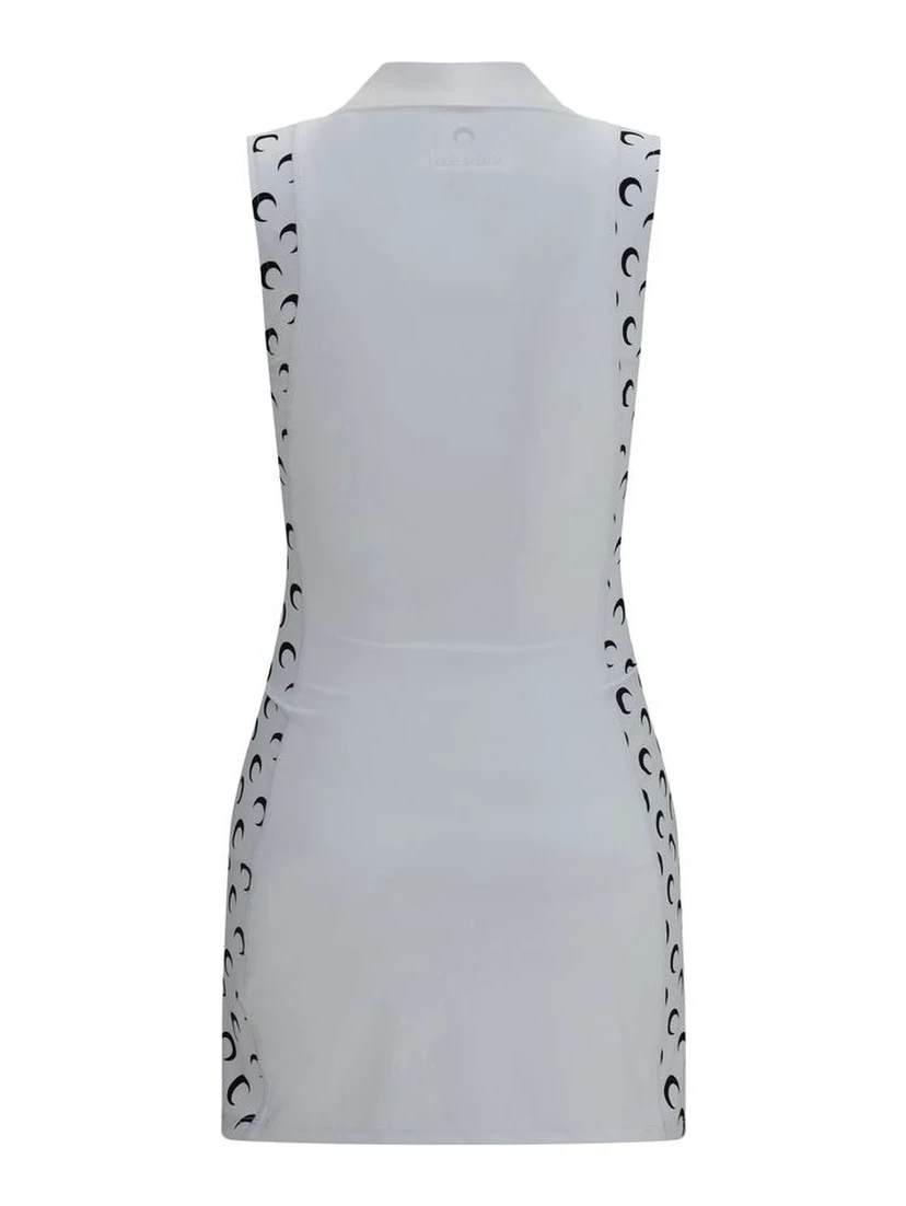 White Polyamide Casual Dress