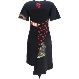 Black Cotton Casual Dress
