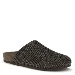 Brown Calf Leather Bos Taurus Slides