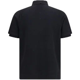 Black Cotton Polo Shirt