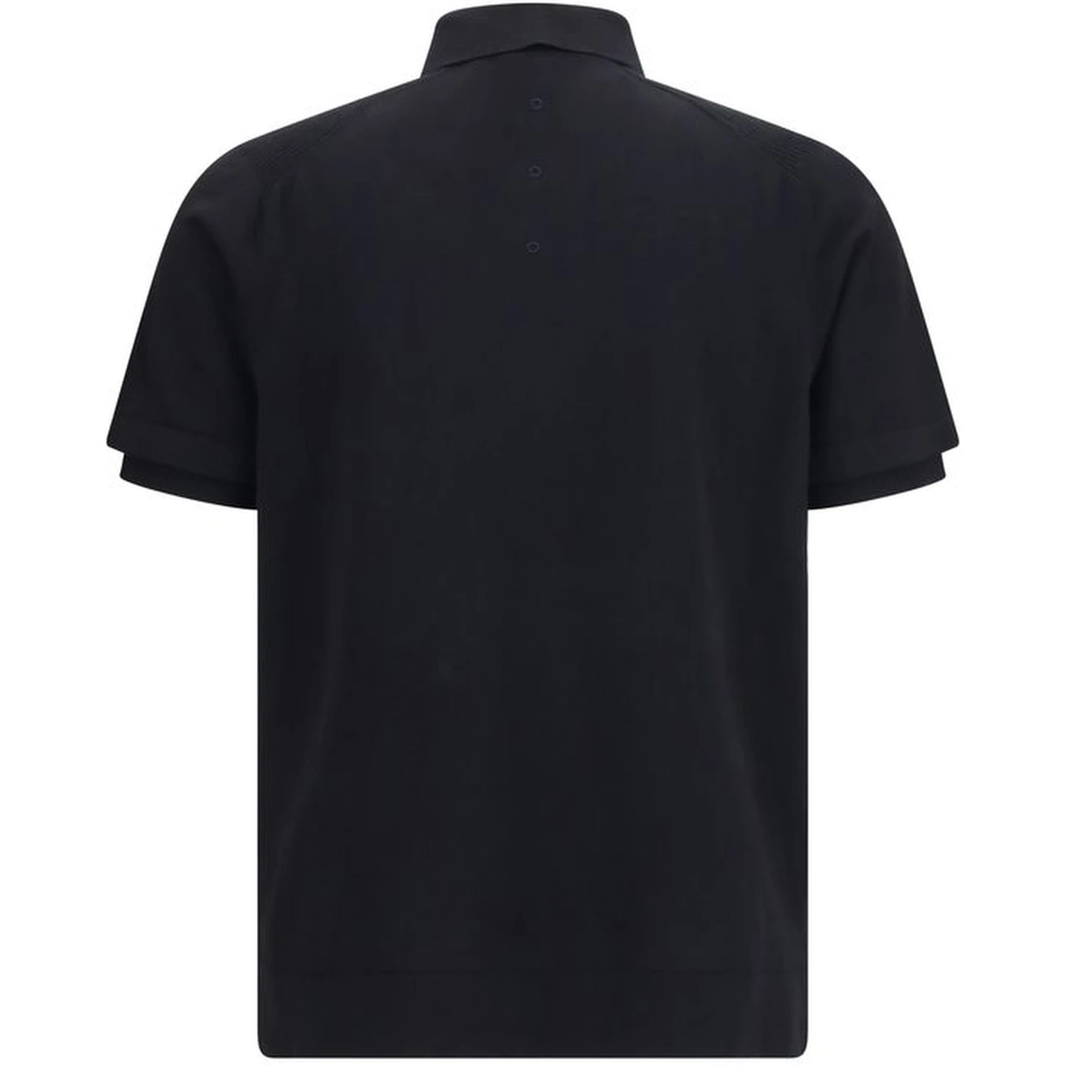 Black Cotton Polo Shirt