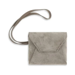 Gray Calf Leather Bos Taurus Keychain