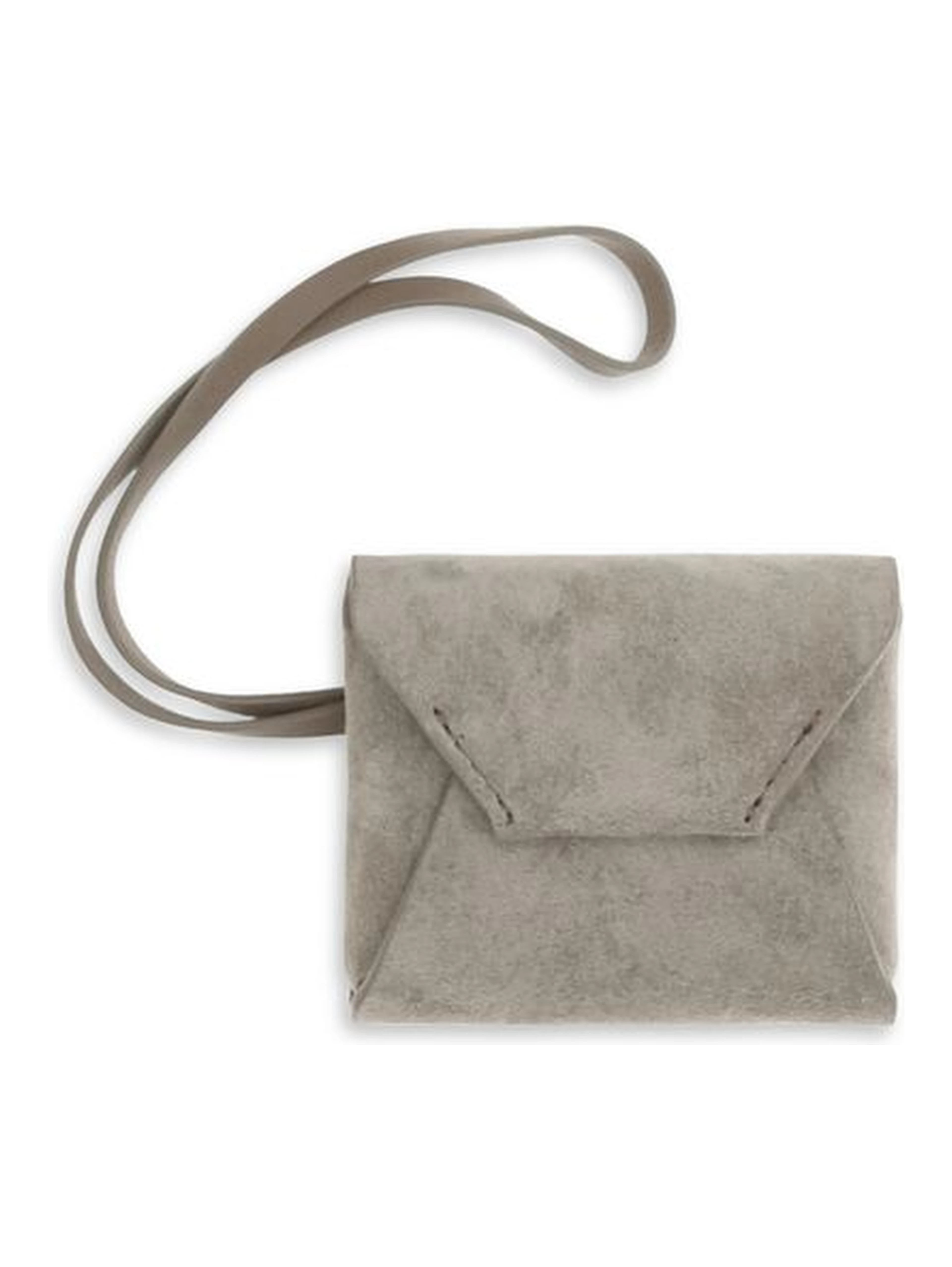 Gray Calf Leather Bos Taurus Keychain
