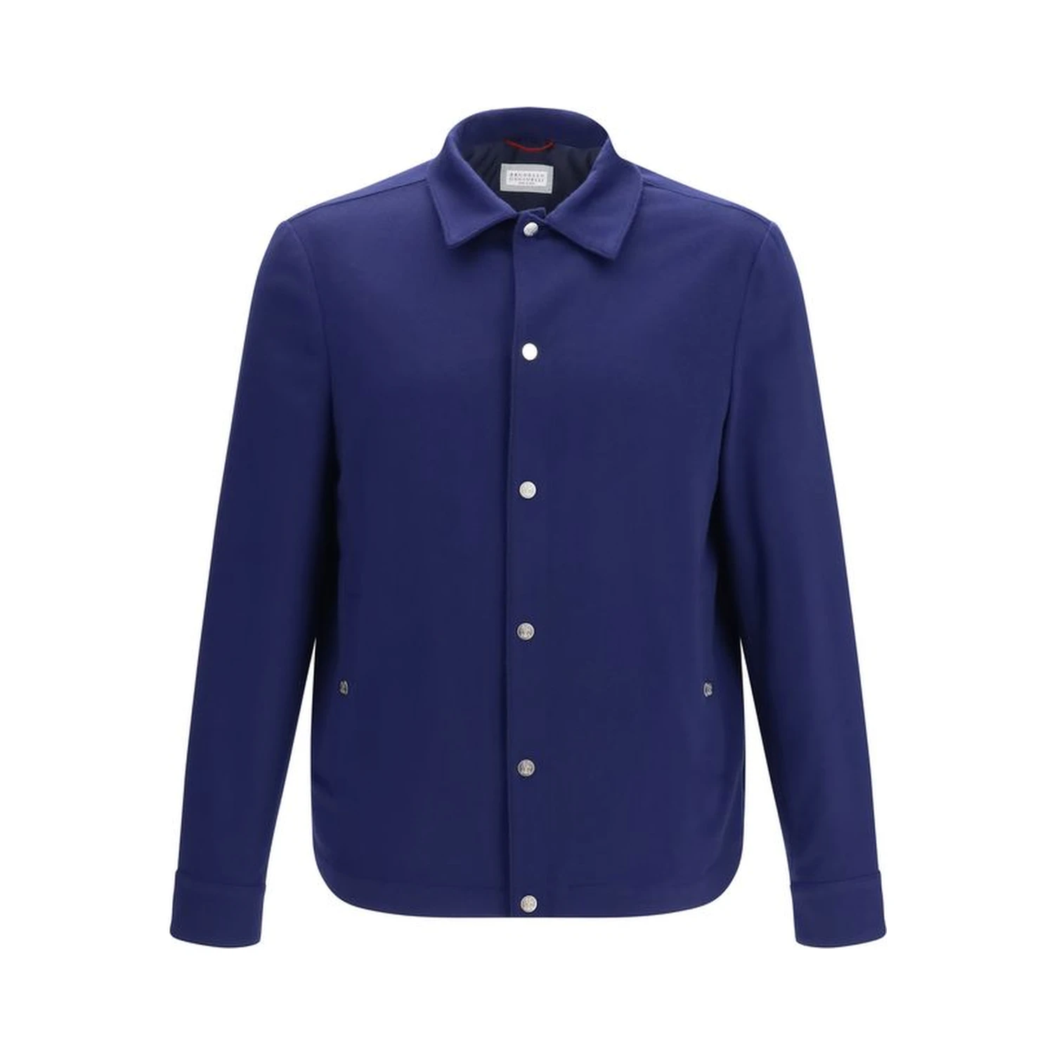 Blue Cashmere Full-Length Jacket