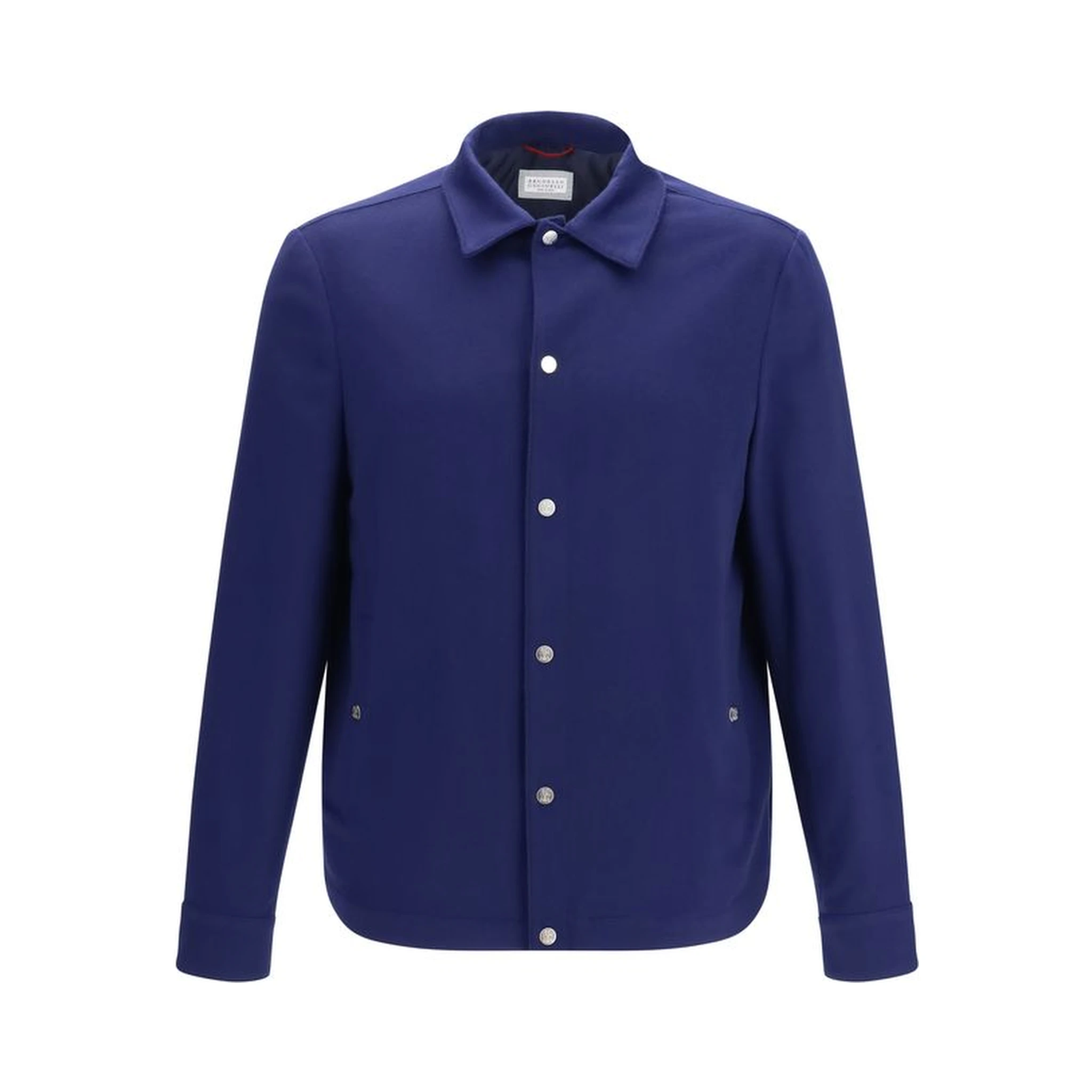 Blue Cashmere Full-Length Jacket