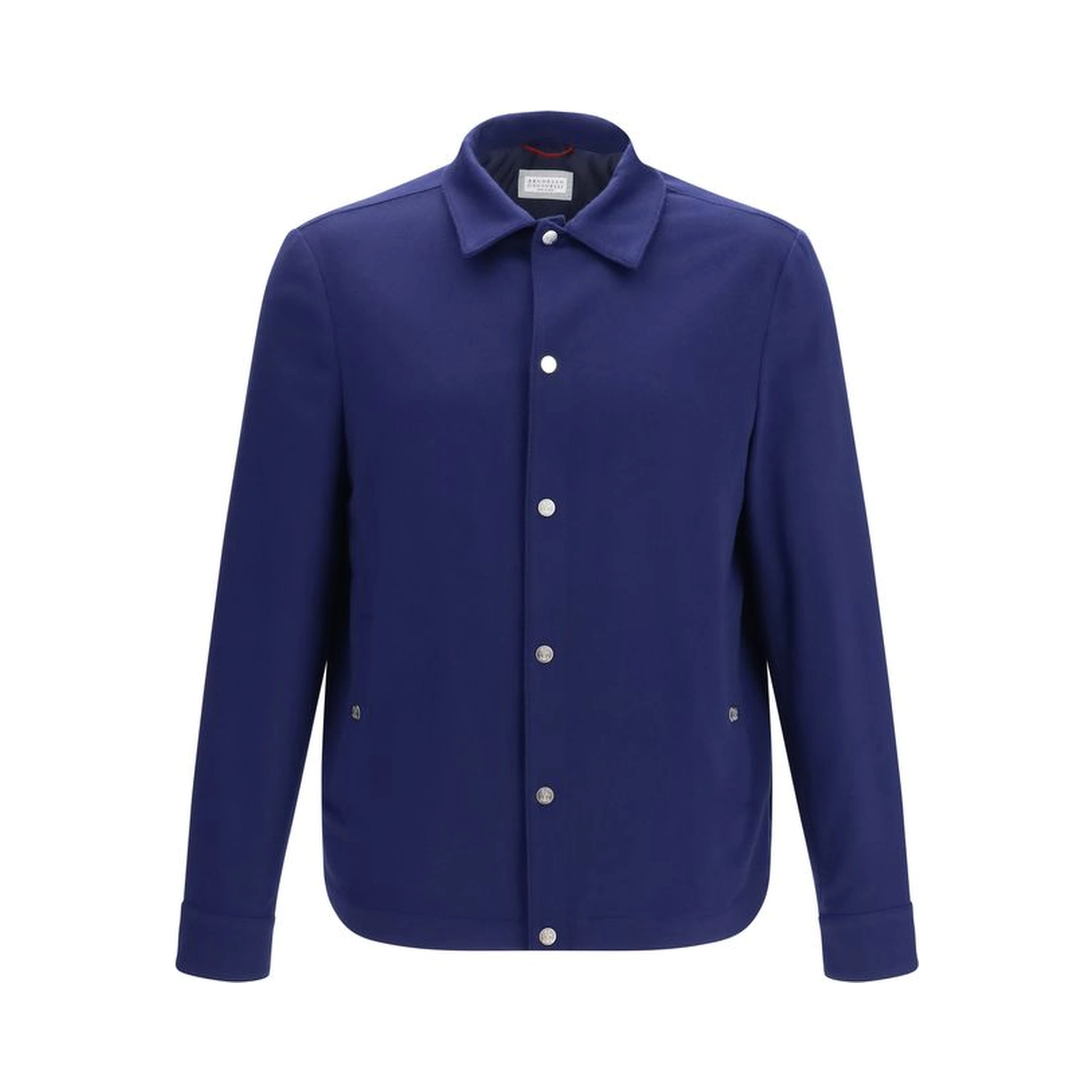 Blue Cashmere Full-Length Jacket