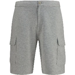 Gray Cotton Bermuda Shorts
