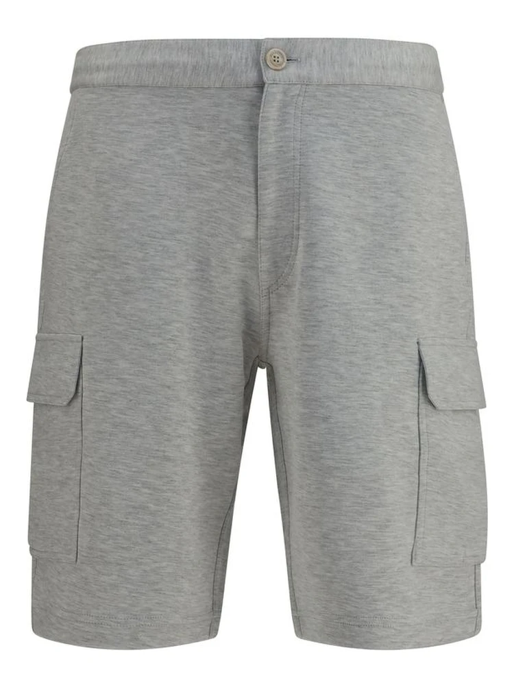 Gray Cotton Bermuda Shorts