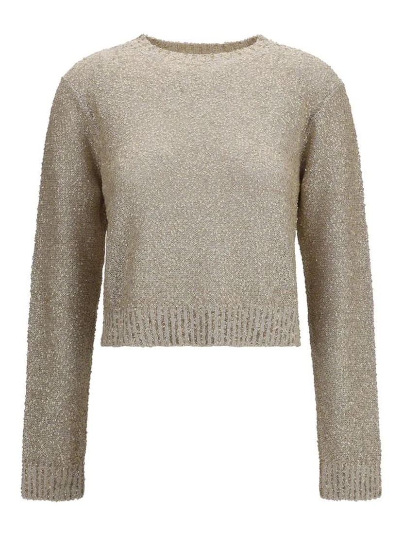 Beige Linen Sweatshirt