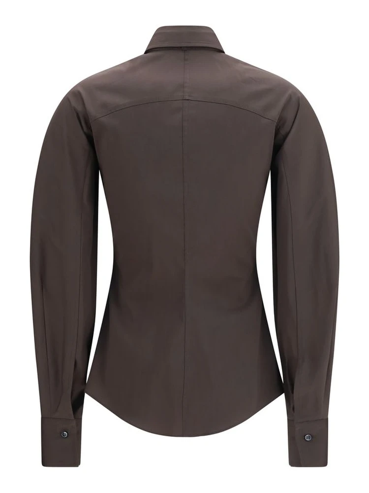Brown Cotton Dress Shirt alternative