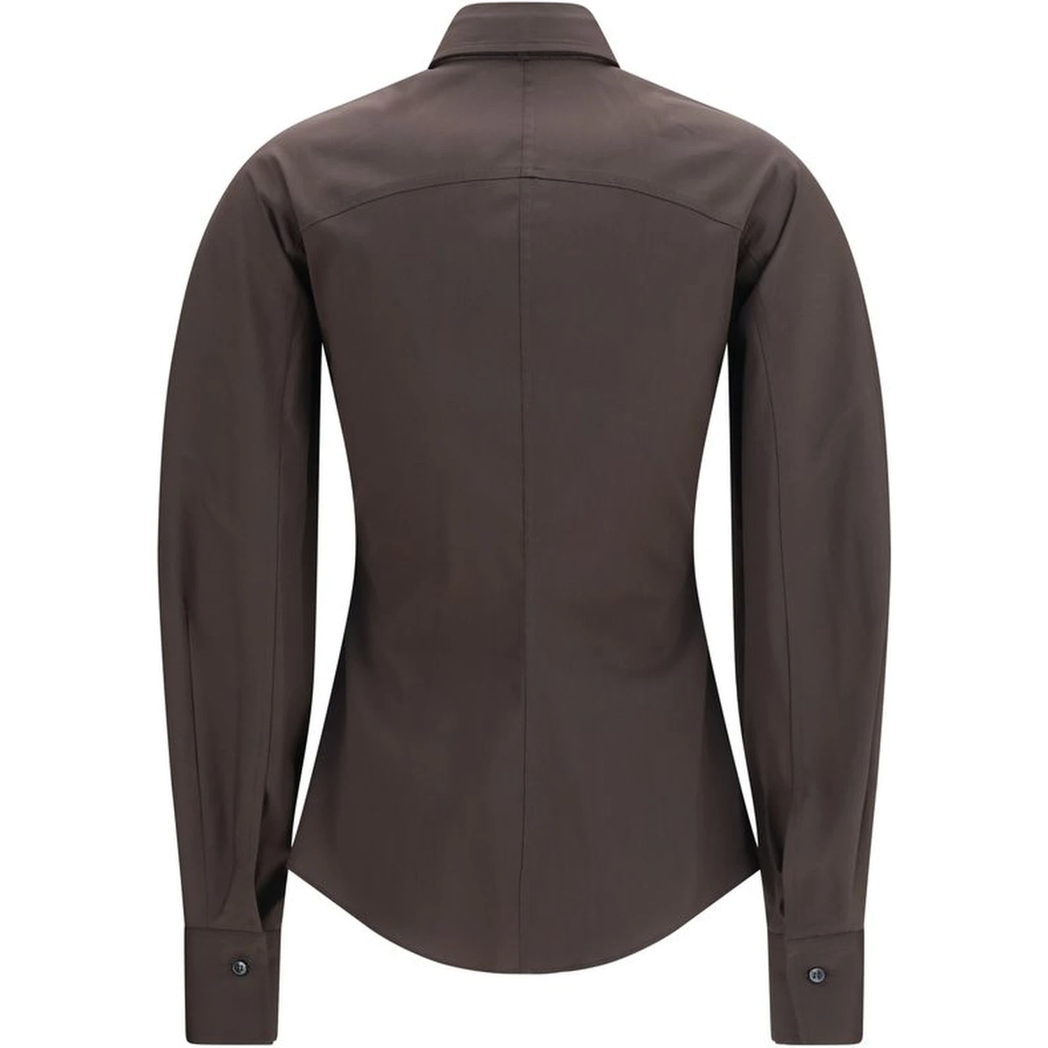 Brown Cotton Dress Shirt