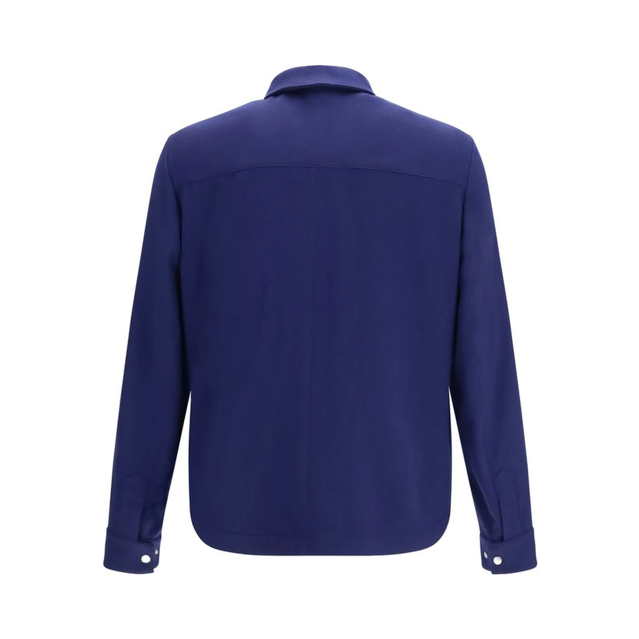 Blue Cashmere Full-Length Jacket