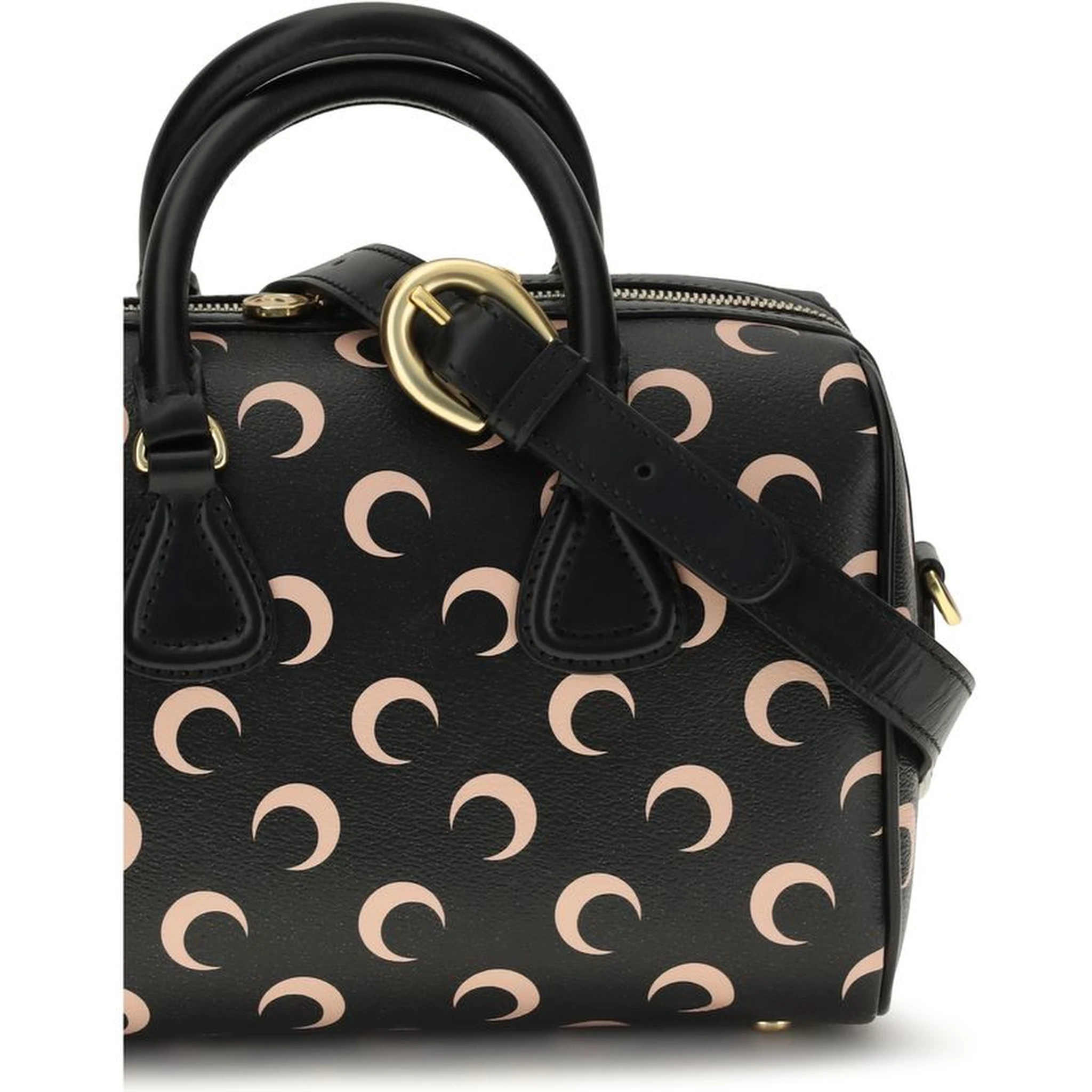 Black Polyethylene Shoulder Bag