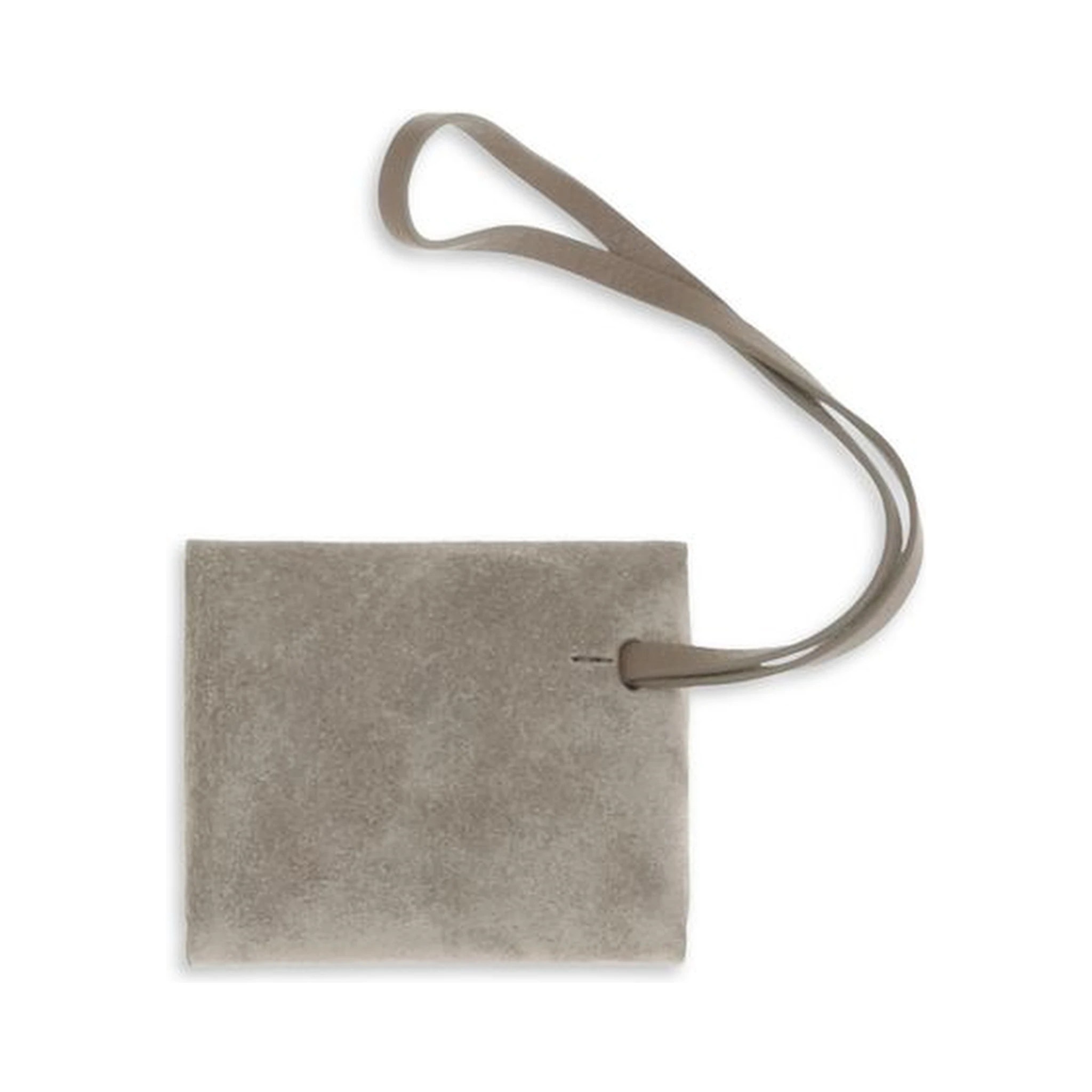 Gray Calf Leather Bos Taurus Keychain