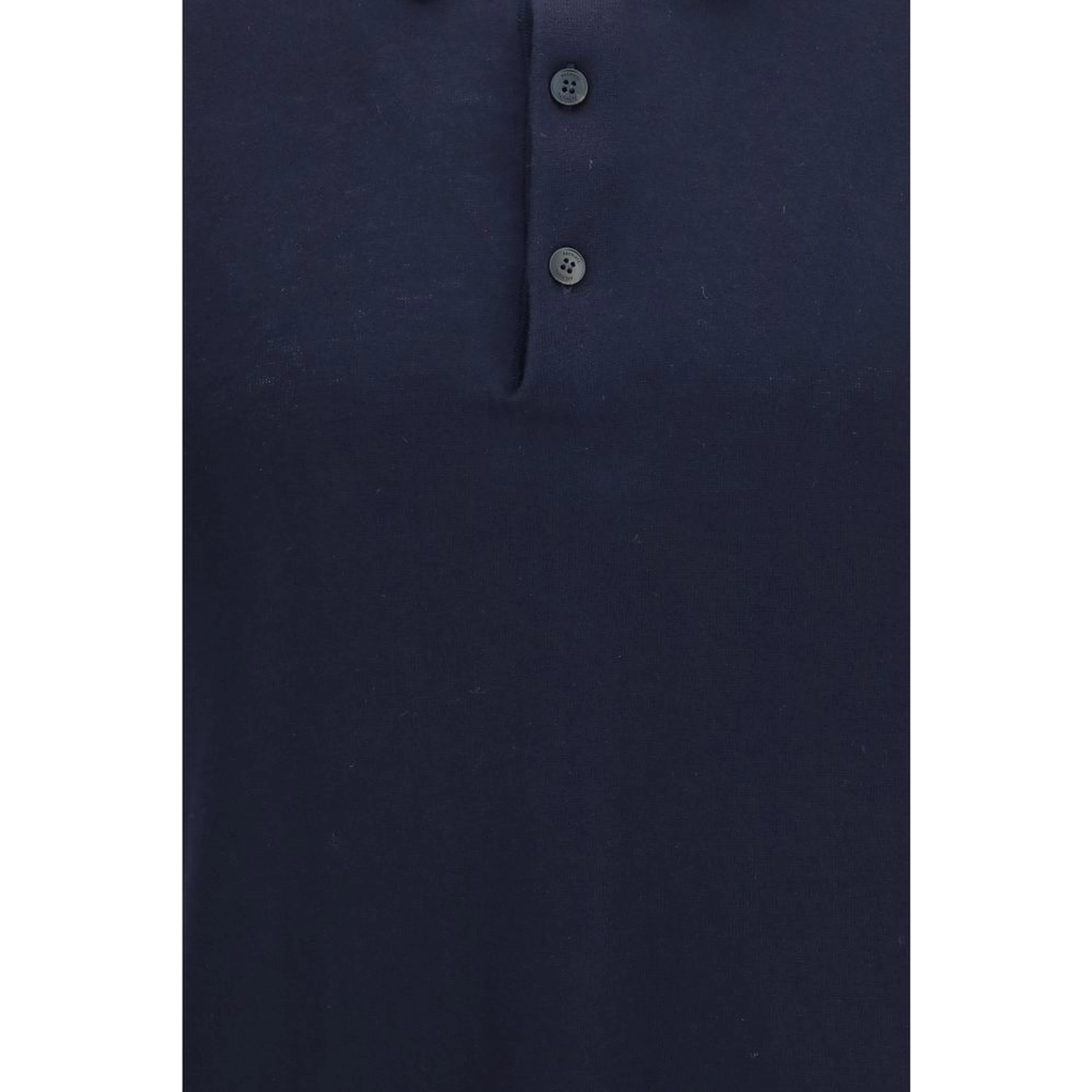 Blue Cotton Polo Shirt