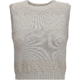 Beige Cotton Sweatshirt