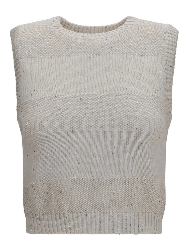 Beige Cotton Sweatshirt