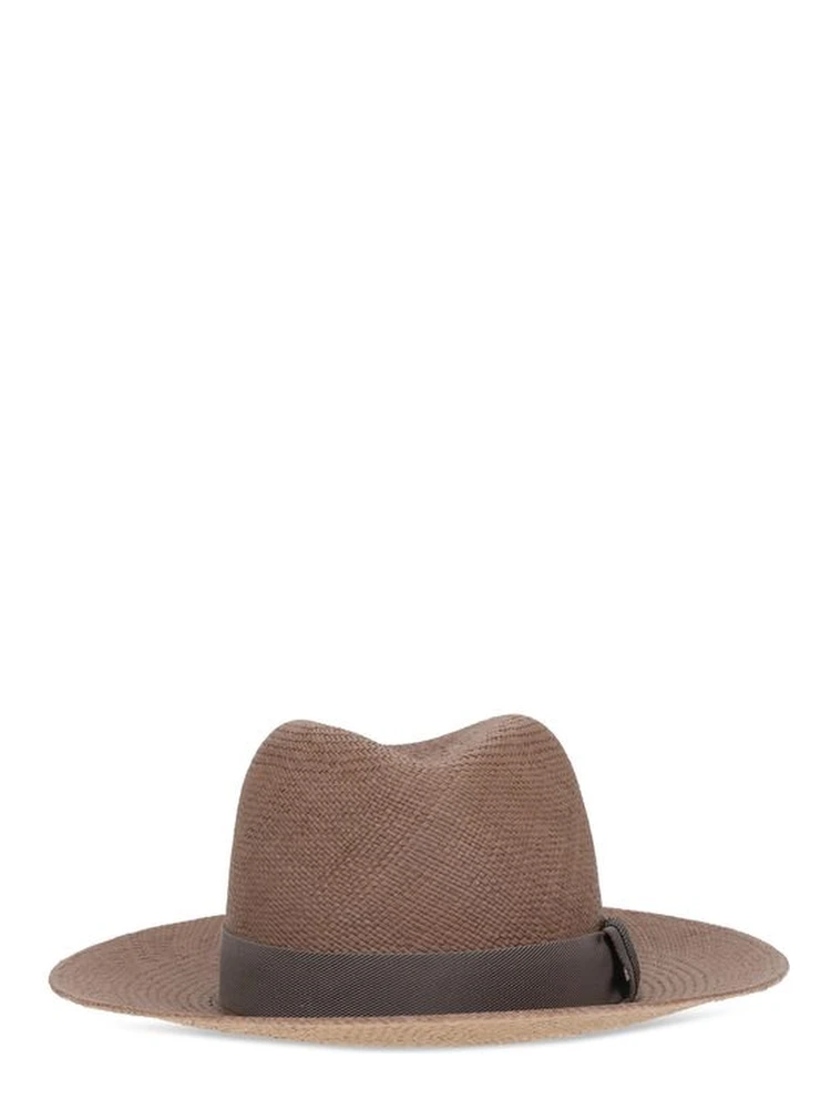 Brown Straw Fedora