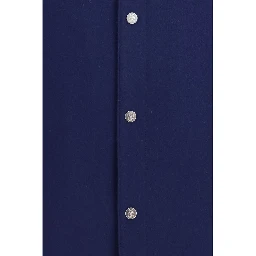 Blue Cashmere Full-Length Jacket