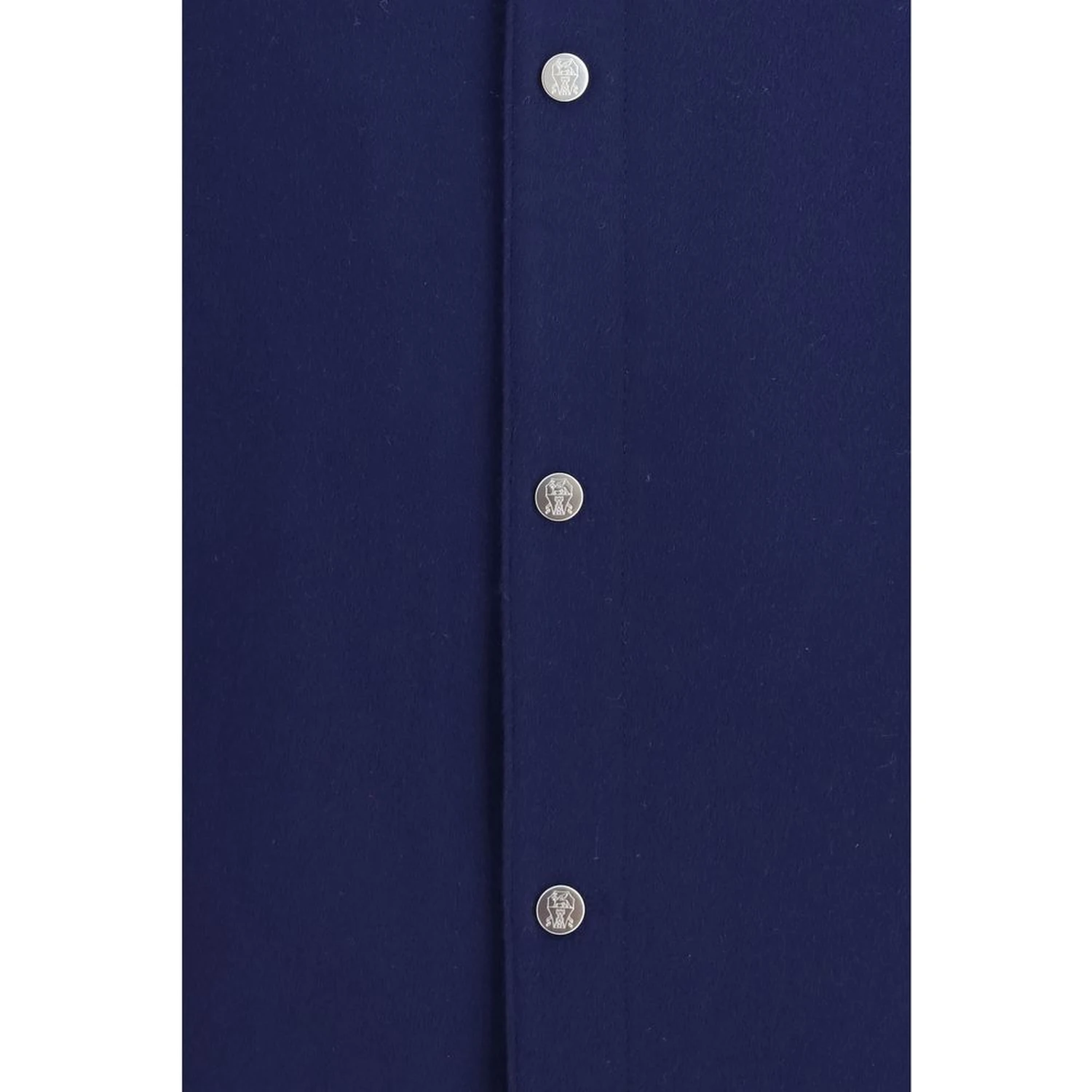 Blue Cashmere Full-Length Jacket