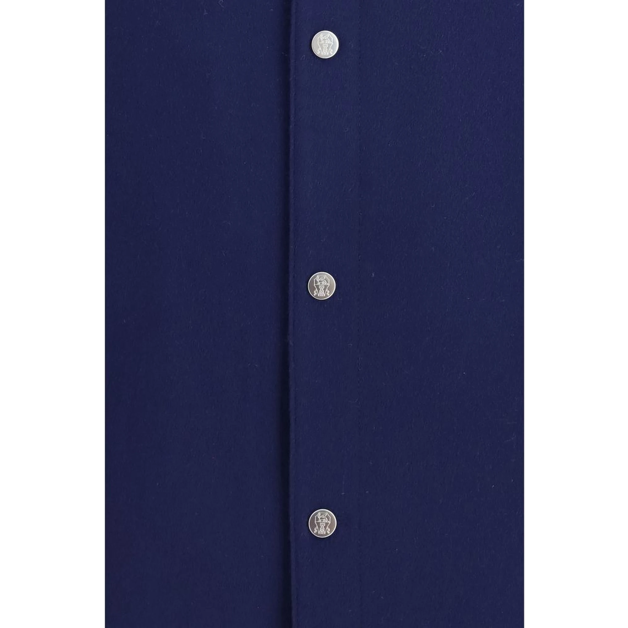 Blue Cashmere Full-Length Jacket