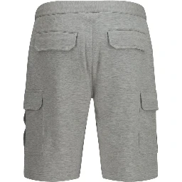 Gray Cotton Bermuda Shorts