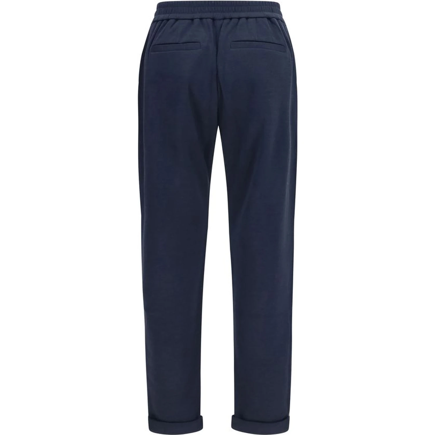 Blue Polyamide Casual Pants
